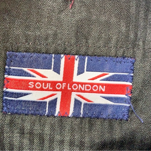 Soul of London Slim Fit Chambray Men’s Trousers Pants in Pink - Picture 7 of 10